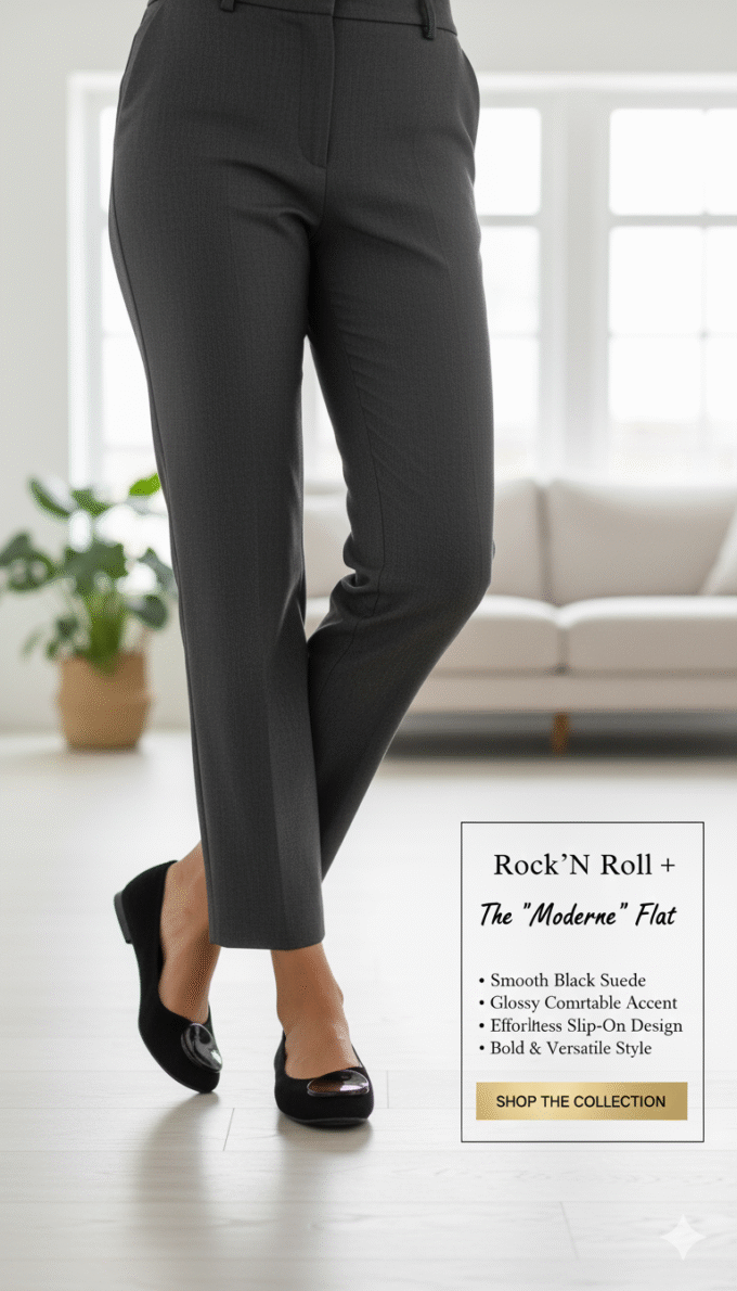 Rock'N Roll "Moderne" Suede Flat